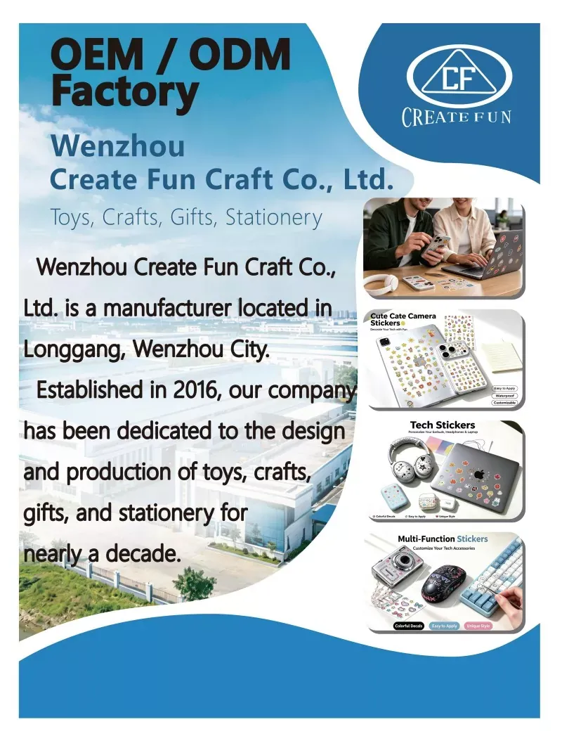Wenzhou Create Fun Craft Co., Ltd. lyser på Global Expo: Ett decennium av innovation inom anpassade klistermärken och DIY-leksaker